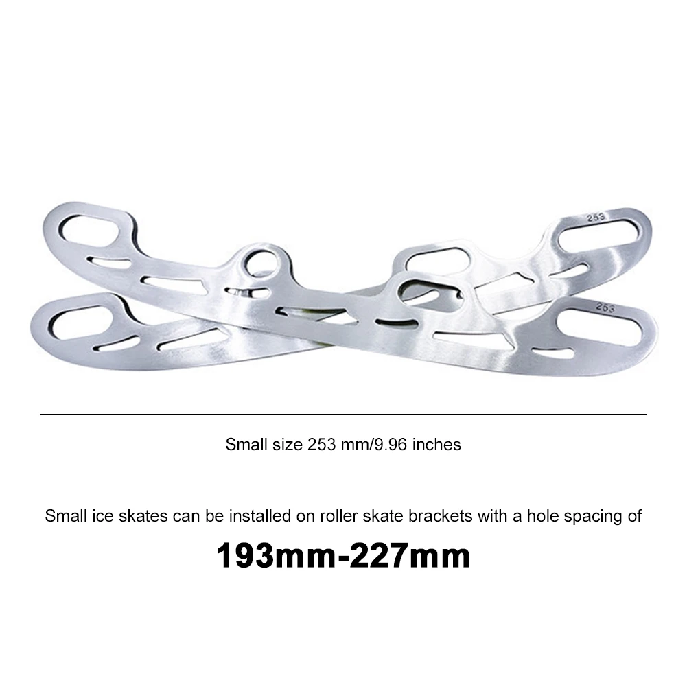 253/290 MM Ijs Blade Schaatsen Vervanging Blades 1 Paar Multifunctionele Skate Schoenen Blade Rvs Inline Kunstschaats Blade