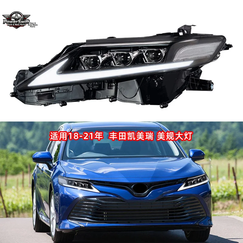 Suitable for 2018-2021 Toyota Camry Modification Lexus Style LED Flowing Turn Signal Headlight