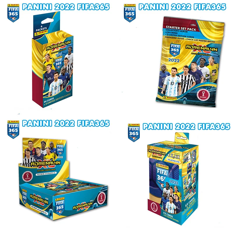 Tarjetas Oficiales de Jugadores Panini 2022 FIFA 365, Tarjetas Coleccionables, Regalos, Cajas Sorpresa, Caja Metálica de Edición Limitada