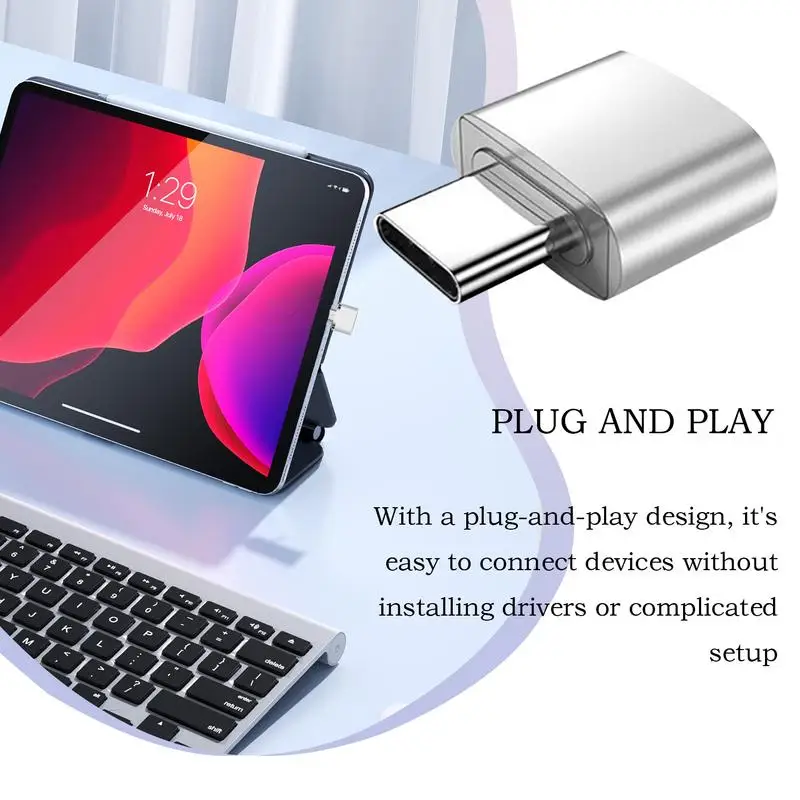 For Otg Type C To USB Adapter Type C Male To USB Female Converter Travel Accessories Good Heat Dissipation Small Gadgets For