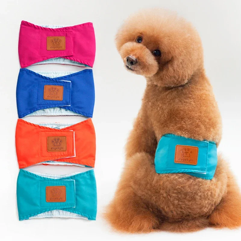 

Breathable Dog Diapers Reusable Casual Nappy Wrap Pet Dog Panties Safety Puppy Shorts Lovely Dog Physical Pant Dog Underwear YZl