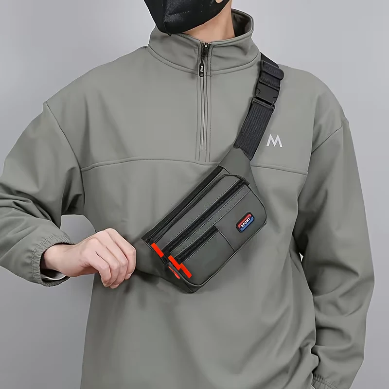 Minimalist Unisex Chest Bag, Adjustable Fanny Pack for Men & Women, Perfect for Travel, Shopping, and Outdoor Adventures