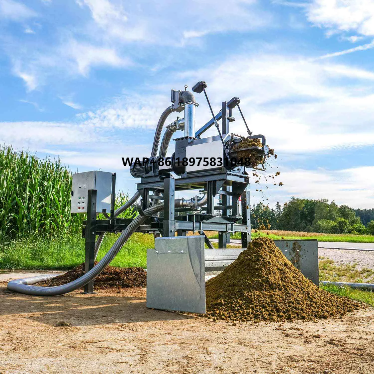 Professional Animal Chicken Cow Pig Poultry Cattle Dung Dehydrator Extruder Solid Liquid Separator Manure Separator Dewatering