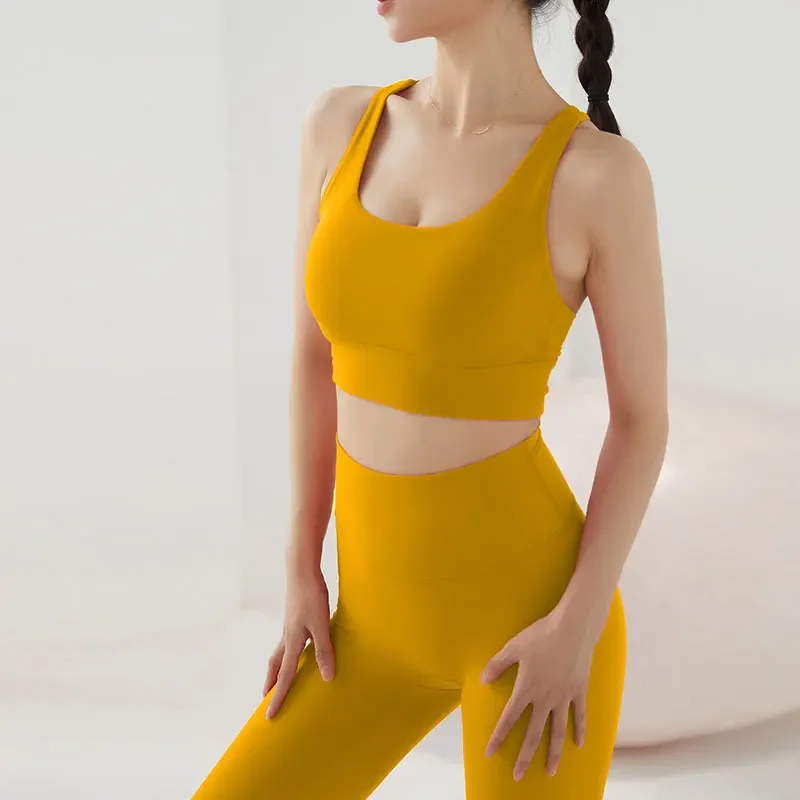 

2024 Yoga Set Women's Tracksuit Athletic Wear Pilates Fitness Suit Jogging Workout Training For Women Sportwear Suit