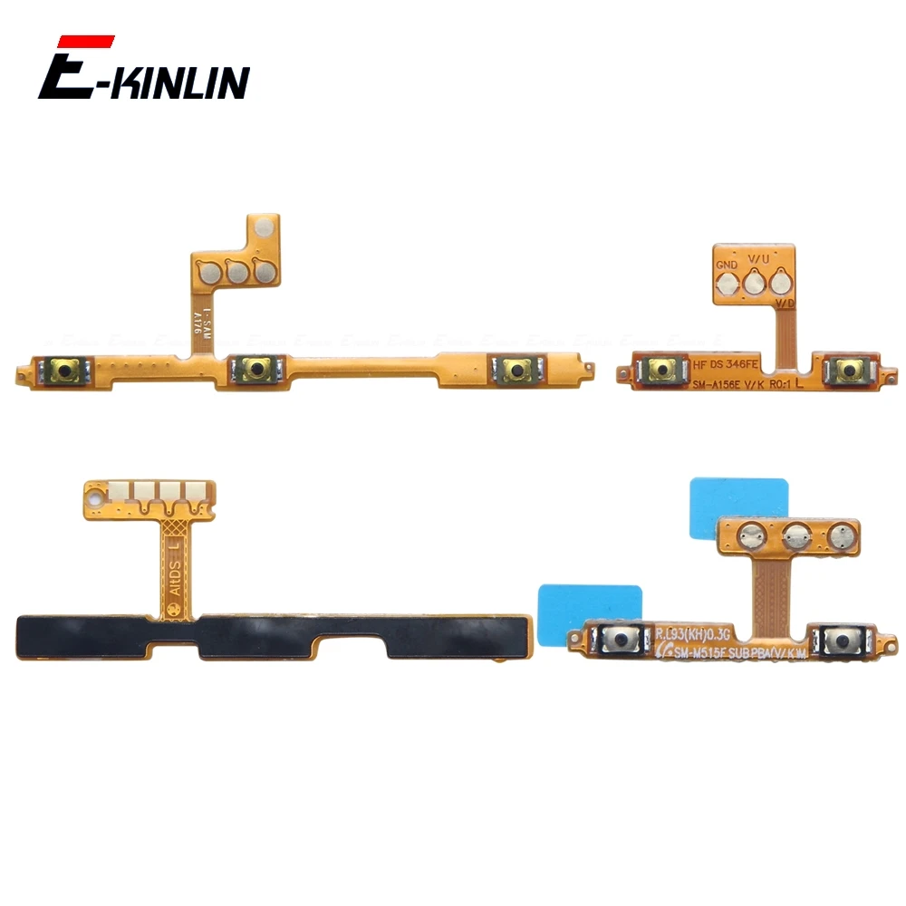 Volume Power Switch On Off Side Button Key Flex Cable Parts For Samsung Galaxy M17 5G M16 M15 Prime M14 4G M13 M06 M05 M04
