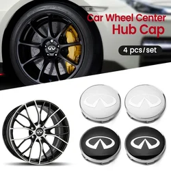 4pcs 60mm Car Wheel hub Center Cap Badge Covers Emblem Stickers for Infiniti Q30 Q50 Q35 Q37 FX35 FX37 QX70 Q70L QX50 Q50L QX60