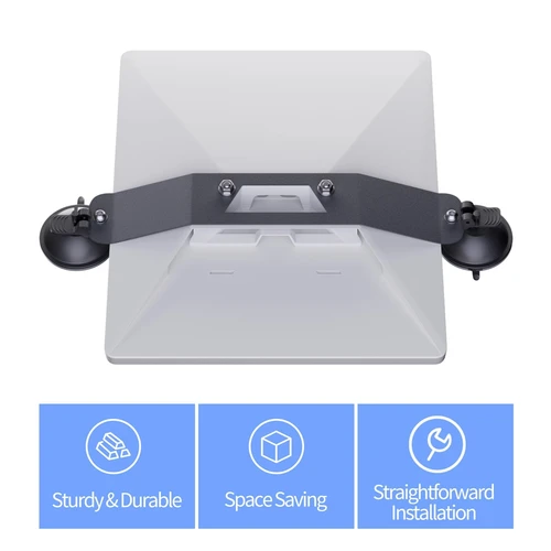 Imagen 2 del producto Para Starlink Mini techo solar soporte de montaje con ventosa diseño de succión fuerte Kit de montaje de techo para coches ventanas y techos solares