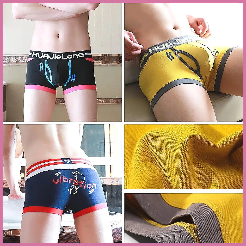 Men's Cotton Fly Front Boxer Briefs, U-Convex Pouch, Quick Access, Slim Fit & Low Rise
