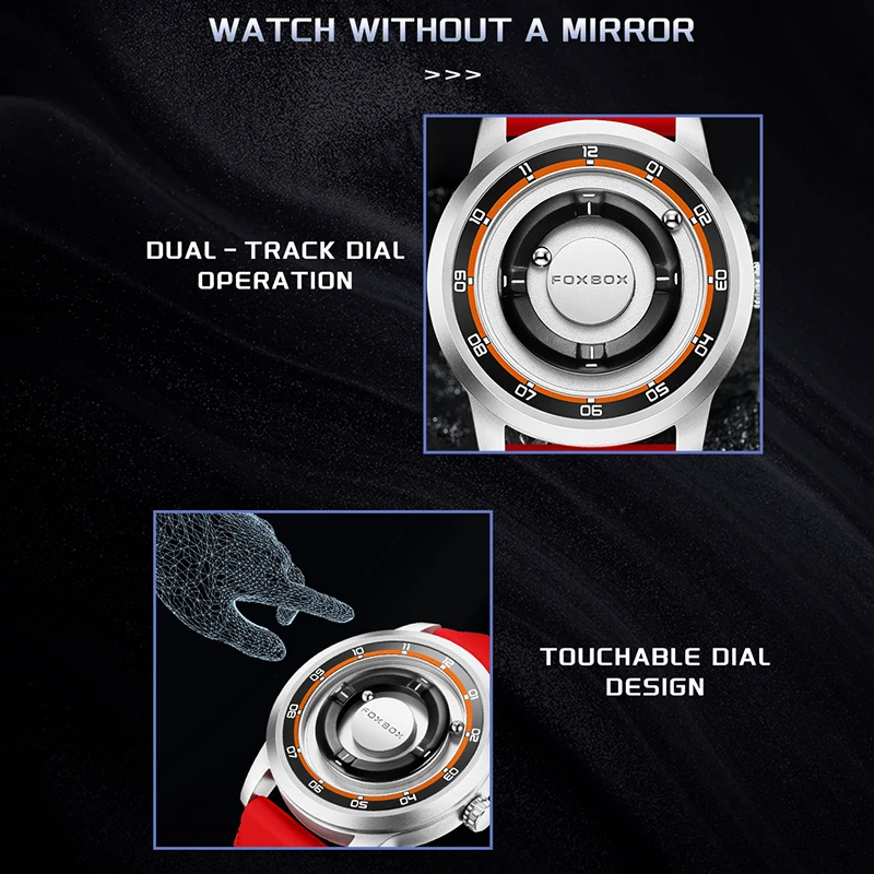 Men's Fashion Quartz Watch with Magnetic Force Quartz