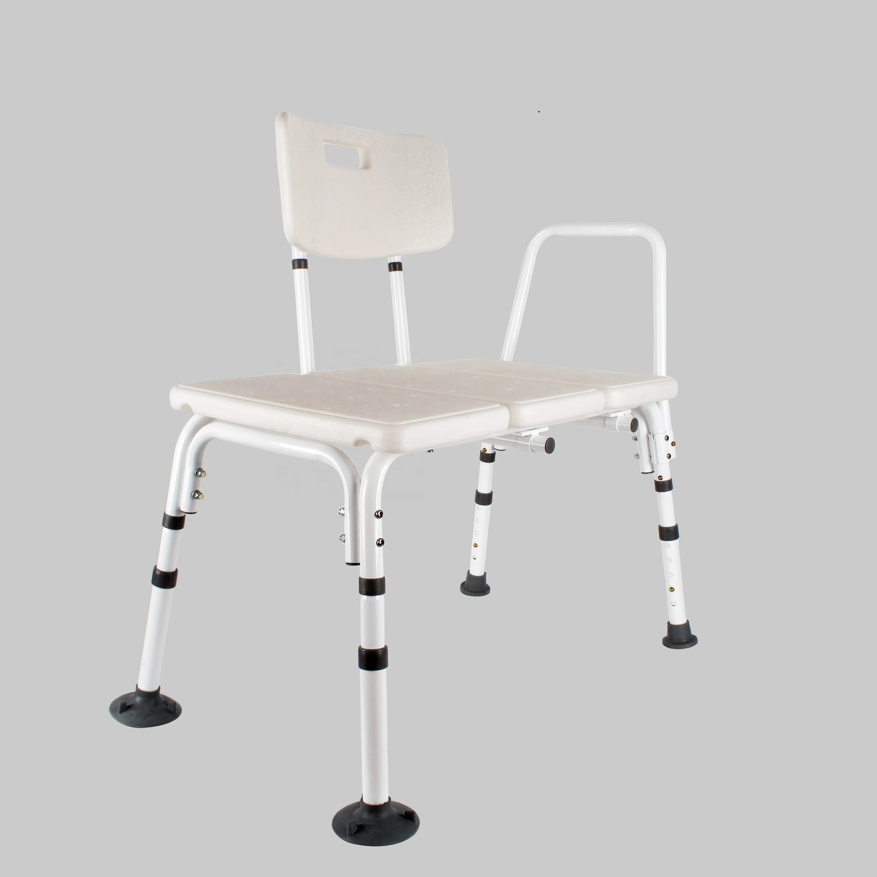 Wholesale Health Care Supplies Adjustable Aluminum Safety Bath Chair Bathroom Shower Assisting Arm Chairs For Elderly