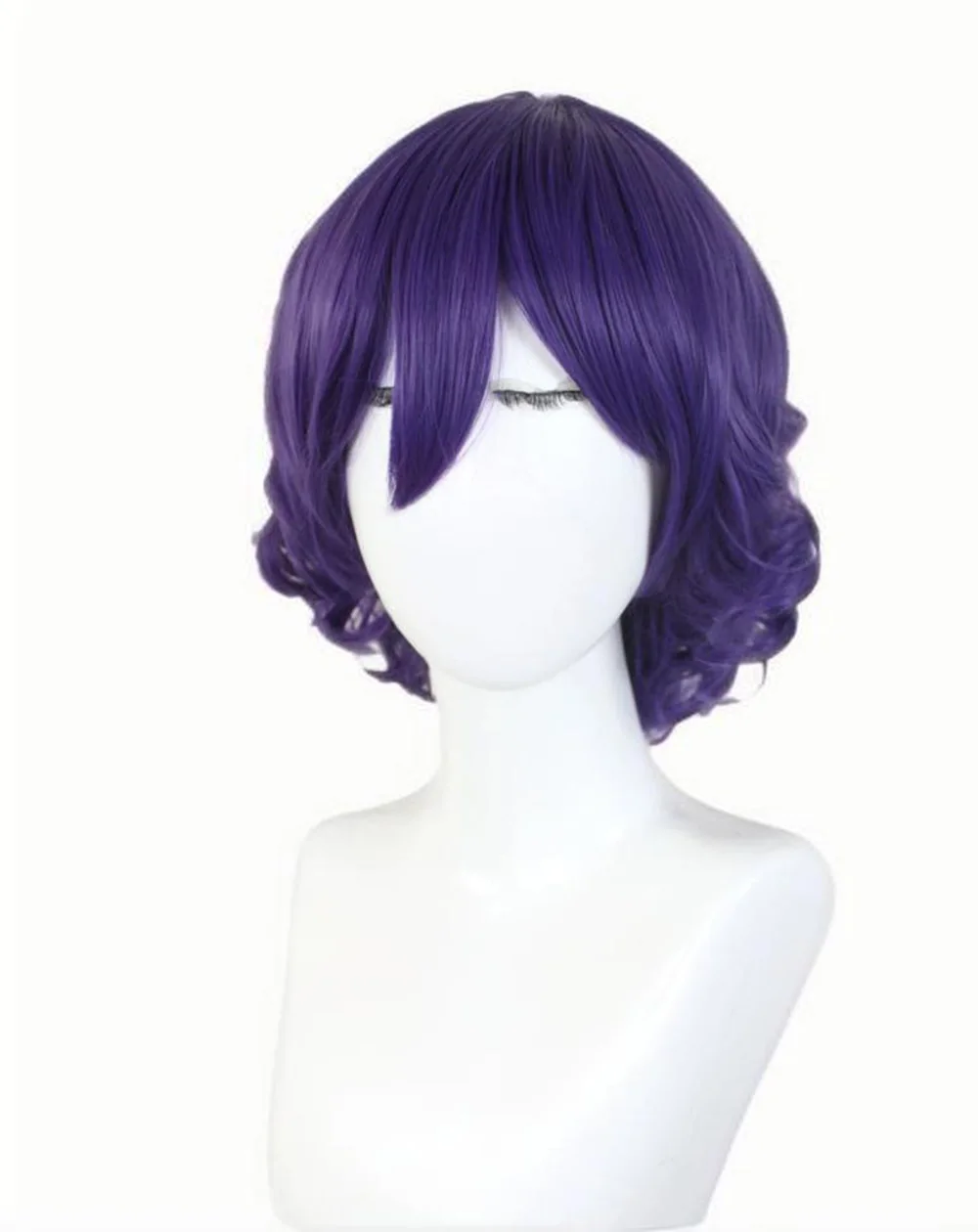 Touhou Project Kanako Yasaka Cosplay Wig Custom Styled Purple Wig