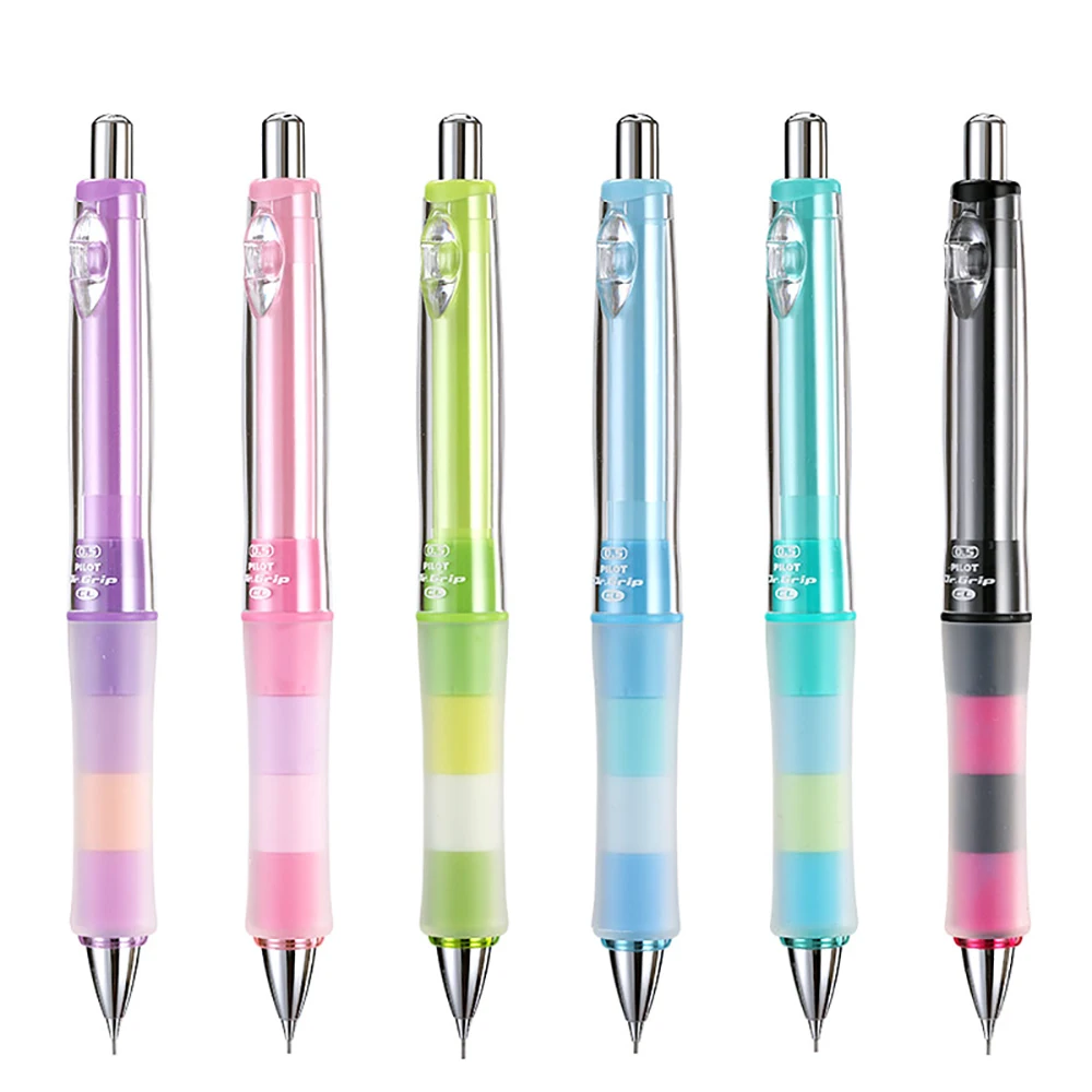 PILOT Dr. Grip Mechanical Pencil HDGCL-50R Shake Out The Lead Anti Fatigue Soft Rubber Pen Hold A 0.5mm Cute School Supplies