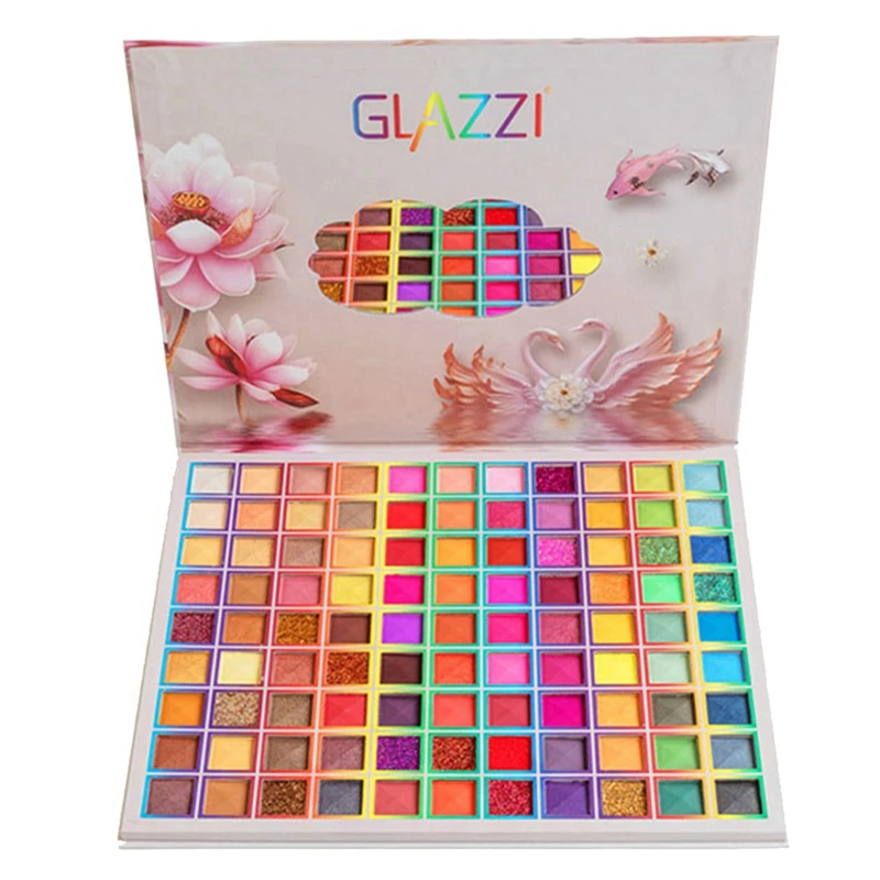 Glazzi อายแชโดว์มืออาชีพ99สีอายแชโดว์กันน้ำแวววาวอุปกรณ์เครื่องสำอาง