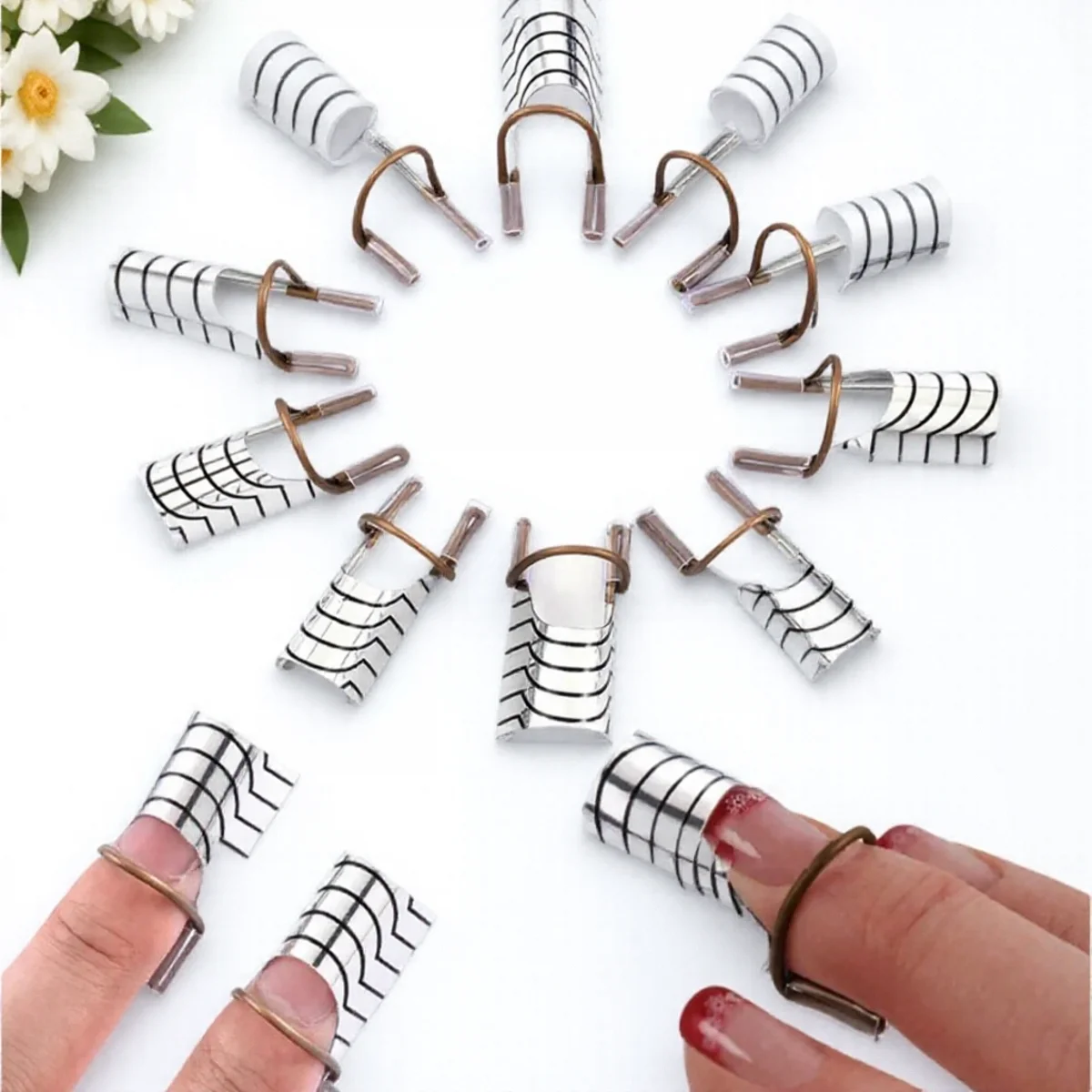 5 個プロフェッショナルネイル C シェイプカーブテンプレートネイルアートアクセサリー精密整形クリエイティブデザインツール