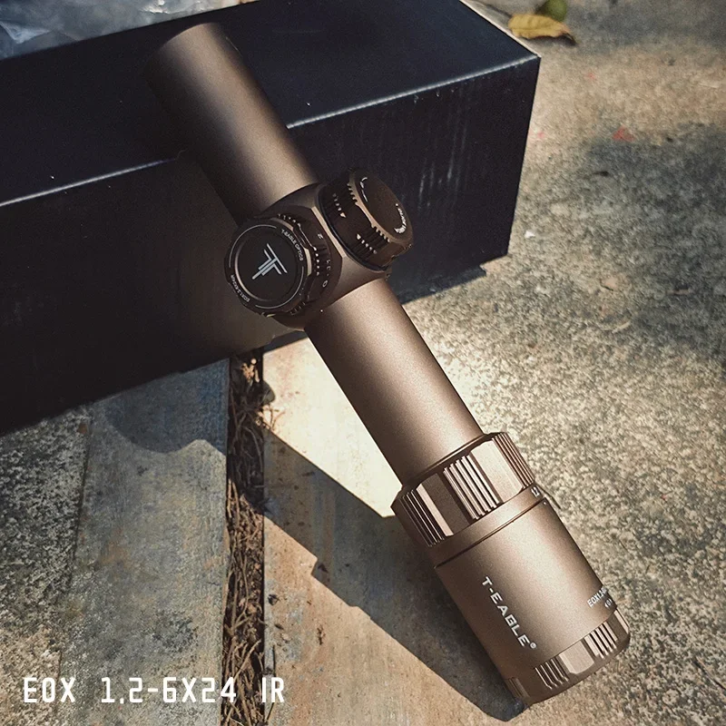 Optical telescope, high-quality shock-resistant T-EAGLE EOX 1,2-6X24 IR, tactical telescope