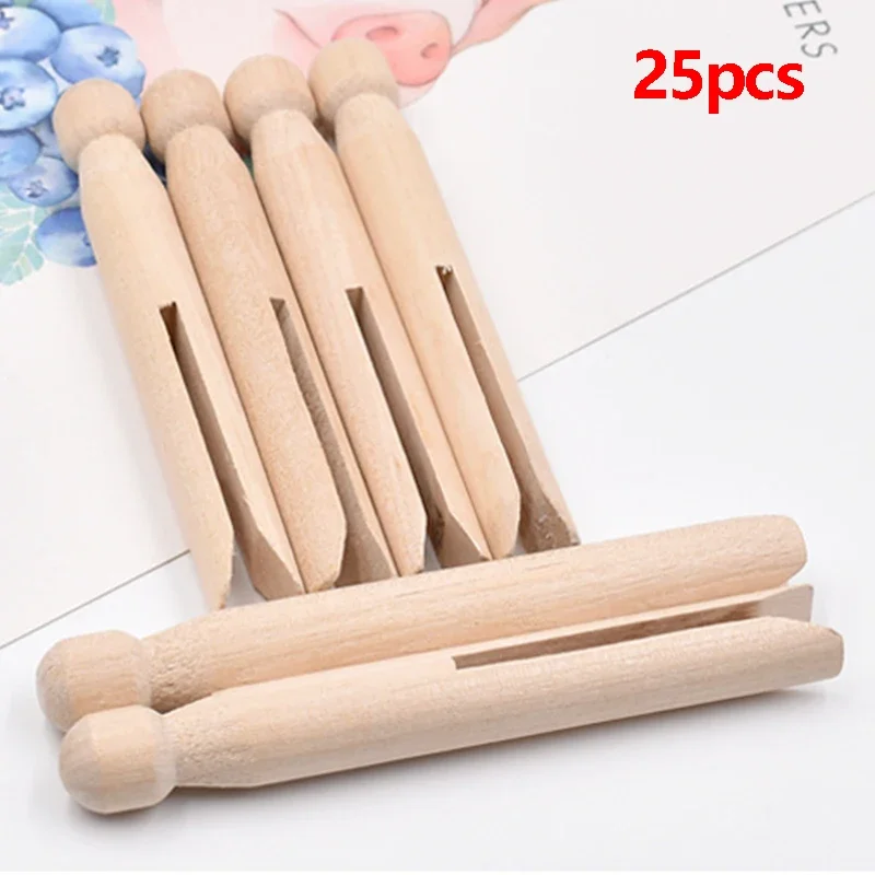 25Pcs 11Cm Wood Dol…