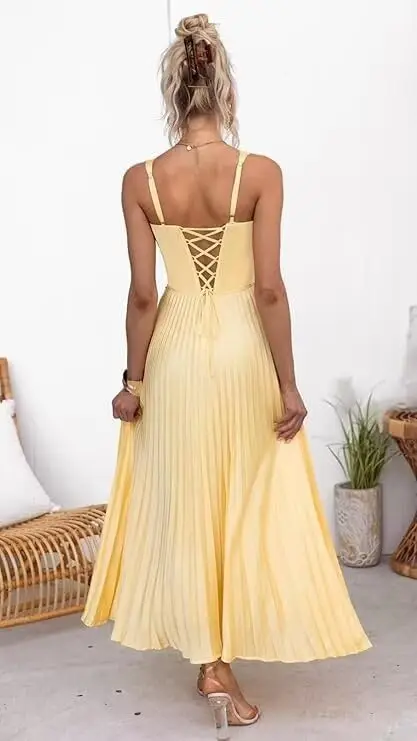 Women's A Line Satin Bridesmaid Dresses for Wedding Tea Length V Neck Formal Evening Party Dress Evening Dresses