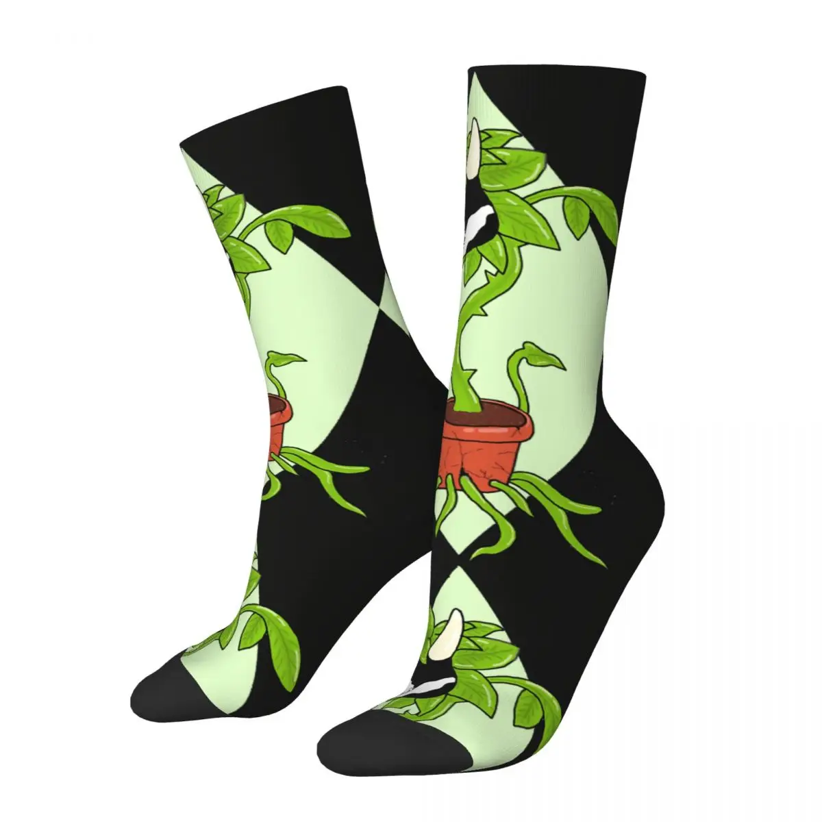 Hip Hop Vintage Cowplant Crazy Men\'s compression Socks Unisex The Sims 4 Business Simulation Game Harajuku Seamless Crew Sock