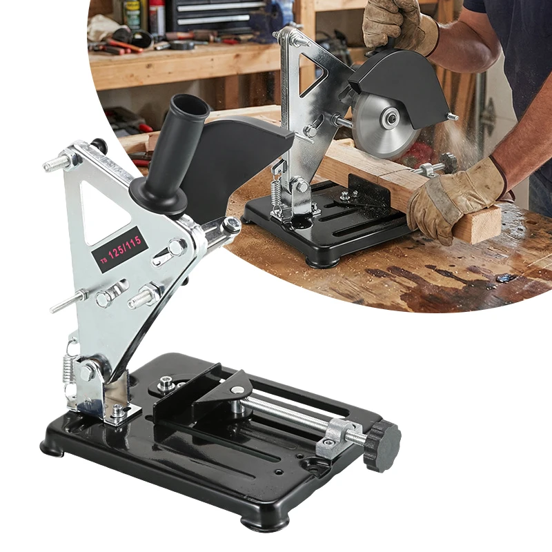 Soporte para amoladora angular, pulidor multiusos, máquina de corte pequeña, soporte de montaje, Base de sierra de mesa para carpintería modificada