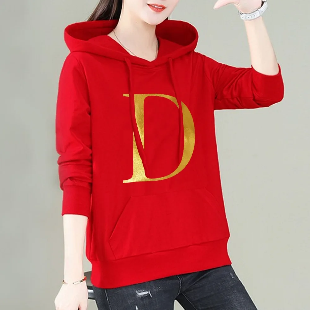 Vrouwen Hoodies Casual Harajuku Brief Gedrukt Hoodie Mode Lente Herfst Vrouwelijke Hoodies Vrouwen Met Lange Mouwen Kleding Trui Top