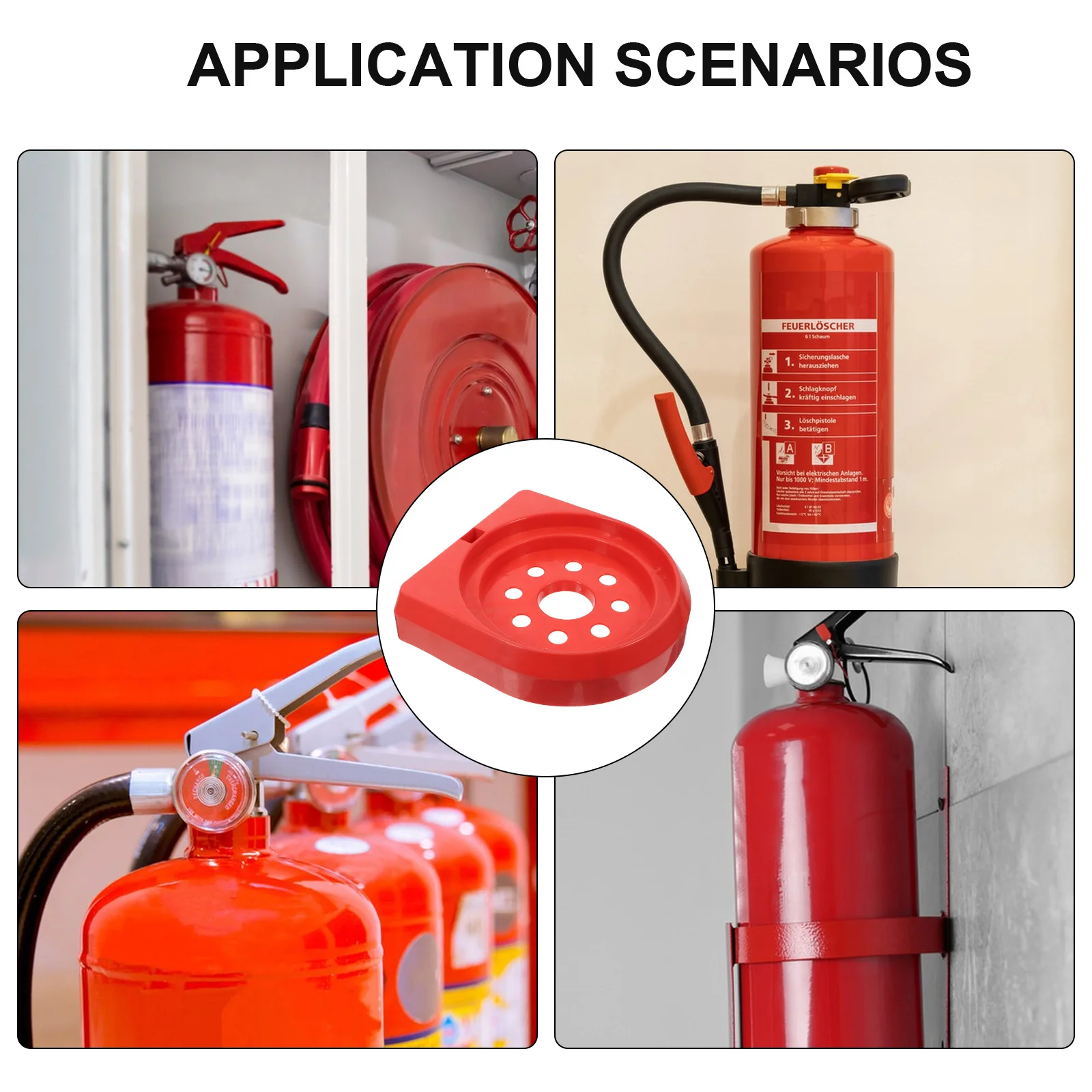 Fire Extinguisher Base Installation Stand Fire Extinguisher Base Fixing Support Bracket Car Fire Extinguisher Mount Plastic Exti