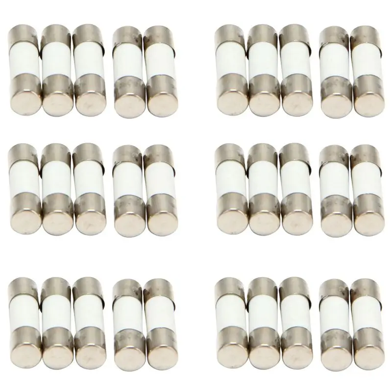 B29C-30Pcs 250V 0.5A 500Ma Fast Blow Fuses Tubes 5Mm X 20Mm