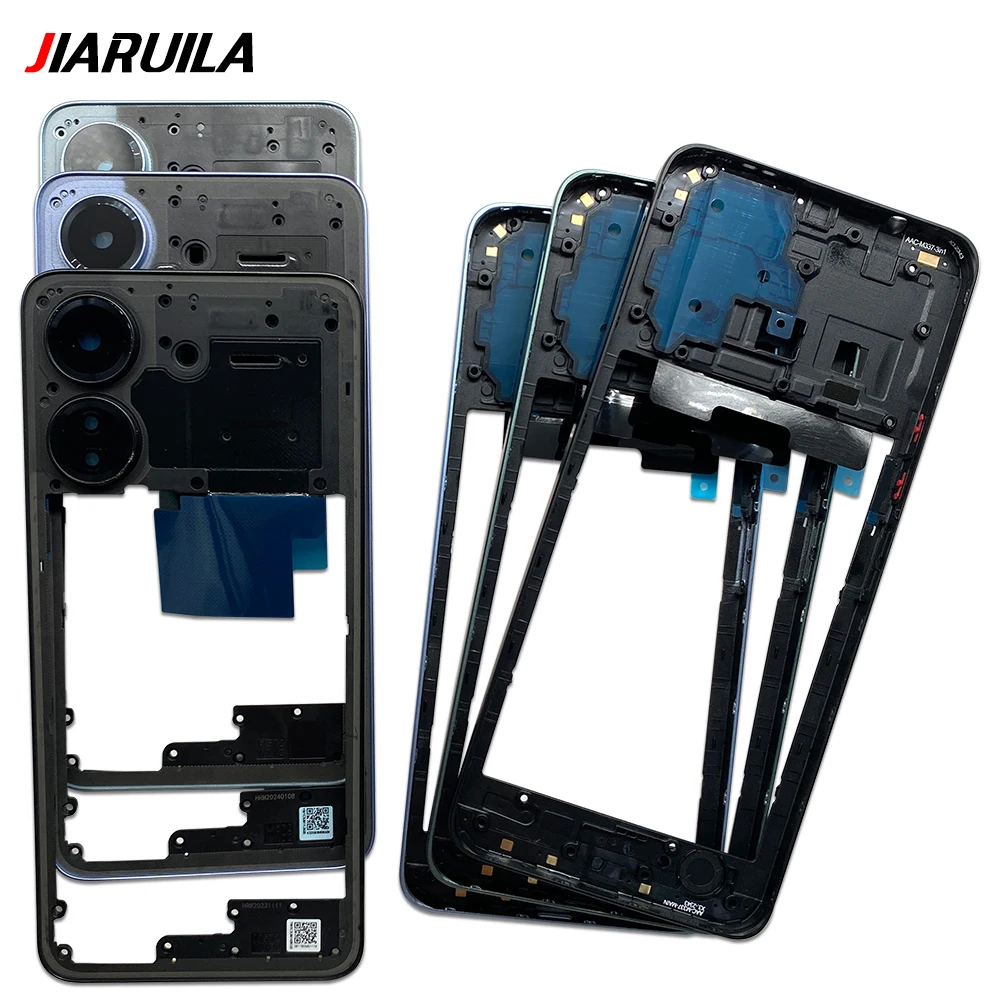 NEW Front Housing Middle plate Frame Chassis Shell Bezel Faceplate Repair Parts Replacement For Xiaomi Redmi 13C 14C 12 4G A3 image 4