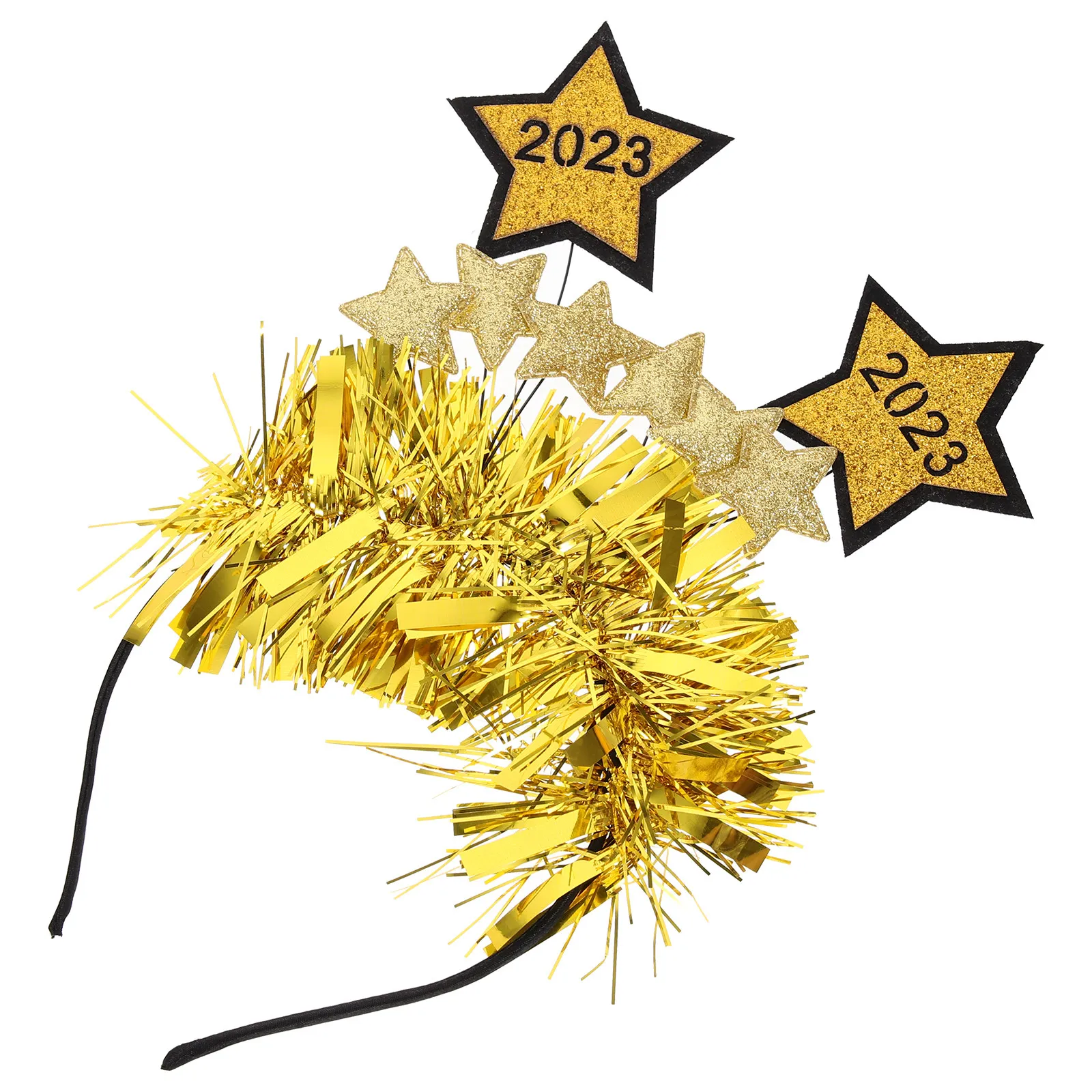 

Star Hair Hoop 2023 New Year Glitter Sequin Headband for Festive Parties Photography Performances Creative Shiny Decorative Hair