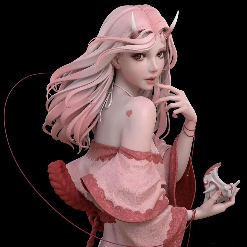 55mm resin Half-length portrait figure unpainted model kit,Chinese style, Shangdi Mythology series, unassembled and unpainted GK