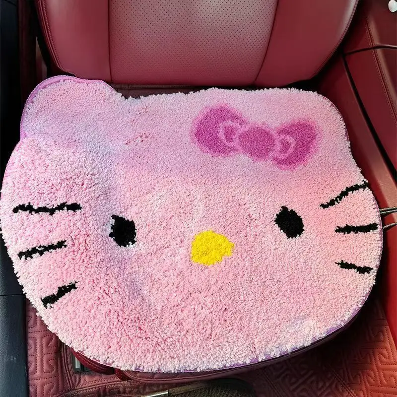 سانريو هالو كيتي عالية القيمة الإبداعية عدم الانزلاق وسادة كرسي مريحة الكرتون لطيف المنزلية السرير العالمي الكلمة حصيرة