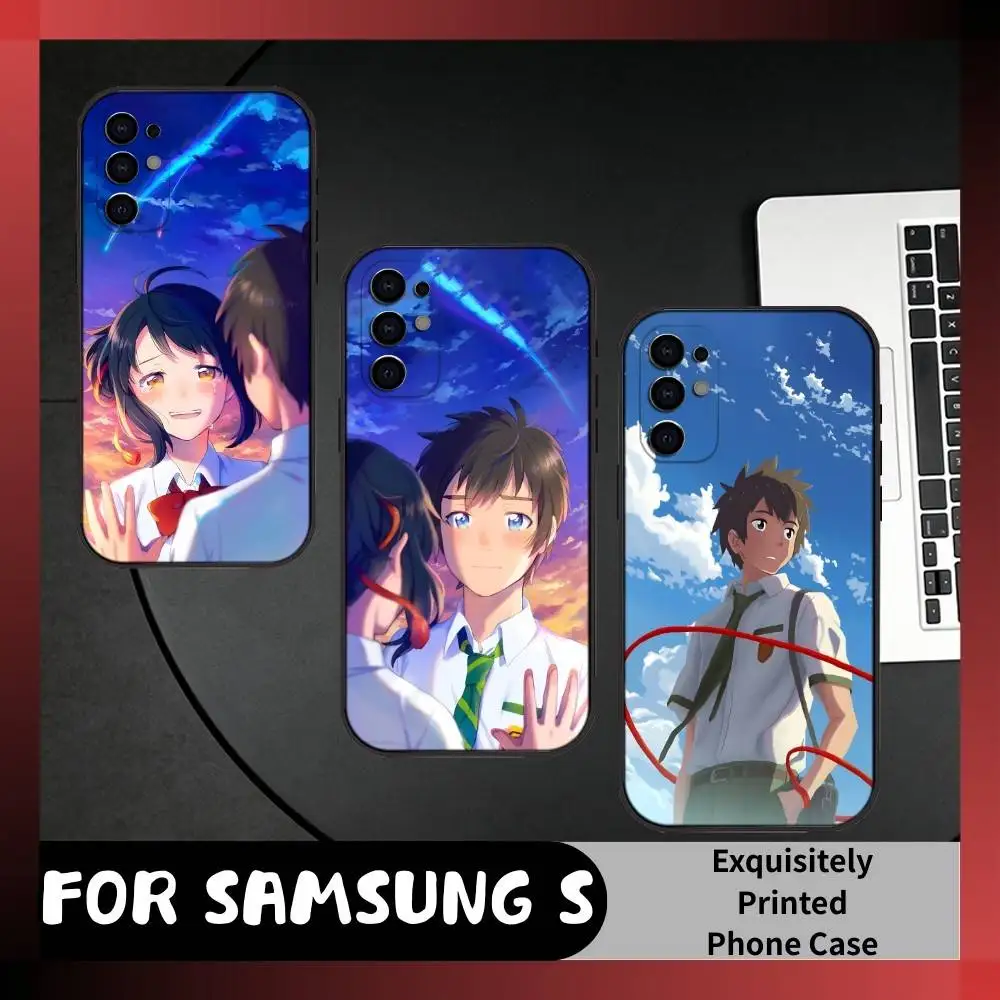 

Y-Your Name-K-Kimi No Na-wa For Couple Phone Case For Samsung S25,S24,S21,S22,S23,S20,Ultra,S26,Plus,Fe,Note,5G Black Cover
