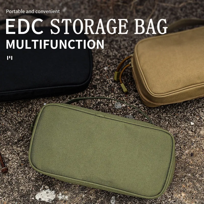 Portable Outdoor EDC Tool Storage Bag Travel Toiletry Pouch First Aid Kit Pack Multifunctional Bag for Camping Hiking Hunting