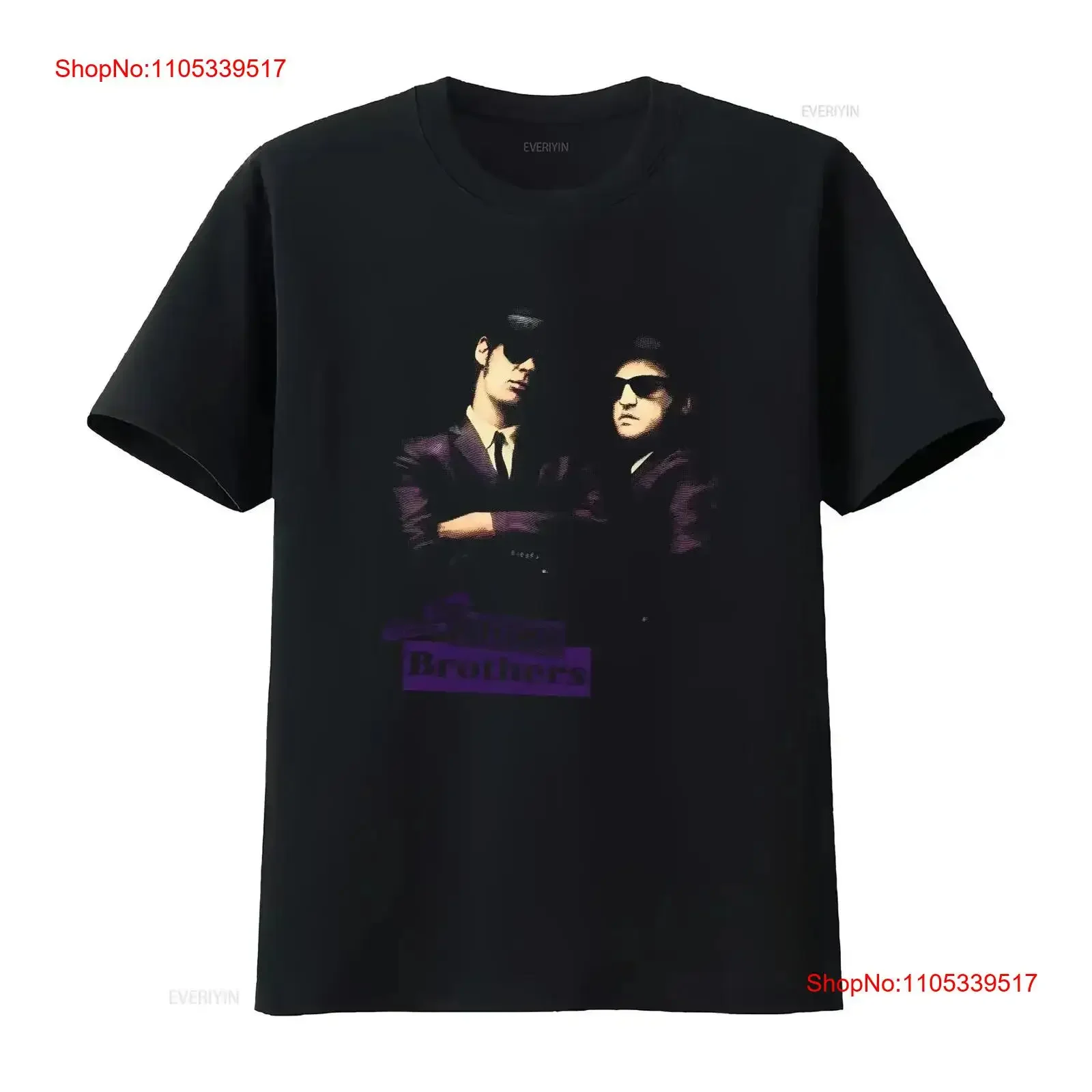 Blues Brothers Fade to Black Men's T Shirt Jake Elwood Bros Faded Halftone vintage Washed streetwear Top For Everyday Wear