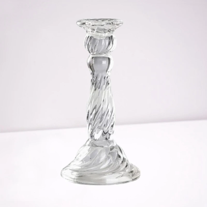 Glass Candle Holders Taper Candlesticks Candelabras For Table Wedding Celebration Centerpiece Taper Candle Holders B Durable