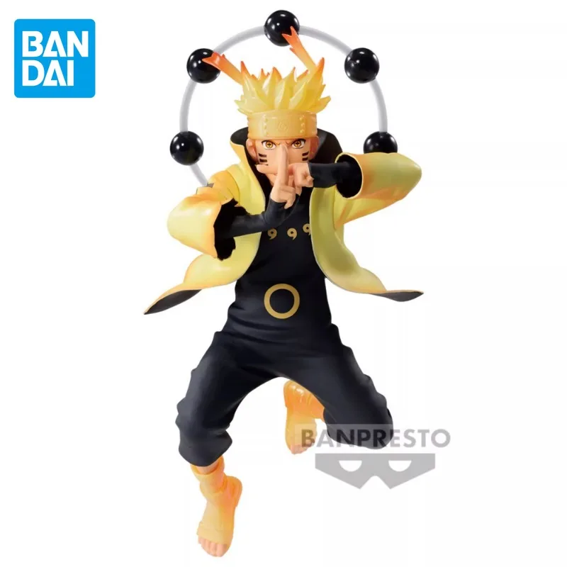 Bandai Original Naruto VIBRATION STARS Shippūden Anime Figure Uzumaki Naruto Action Figure Toys for Children Birthday Gifts