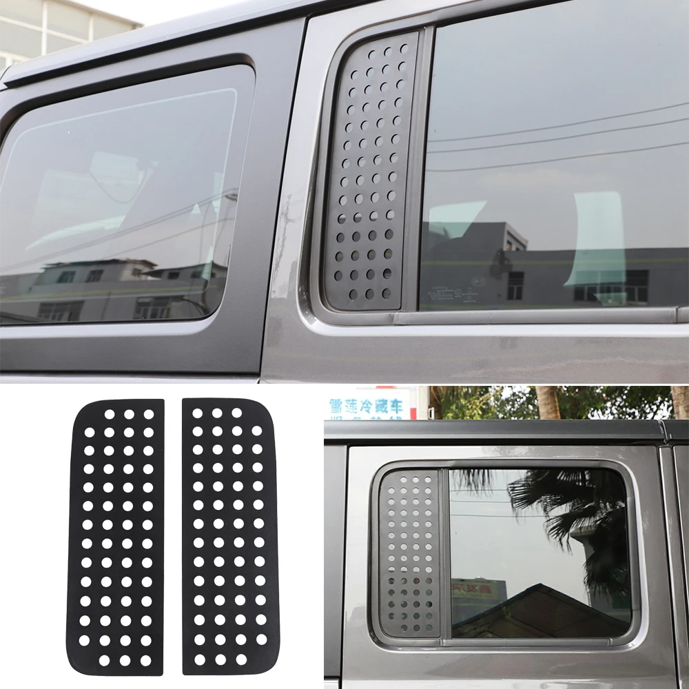 

Rear Car Door Glass Panel Trim Cover for Jeep Wrangler JL Gladiator JT 4-Doors 2018 2019 2020 2021 2022 Exterior Accessories