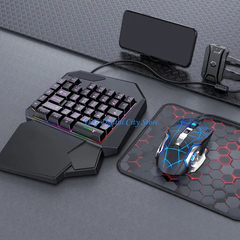 

U75B Responsive Mechanical Gaming Keyboards USB Cable RGBs Lighting Wrist Rest Hand Design