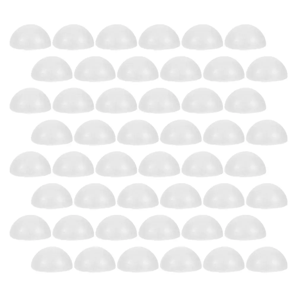 

100Pcs White Half Round Foam Balls Hemispherical Polystyrene Wedding DIY Craft Art Decoration Supplies Foam Balls for DIY Art