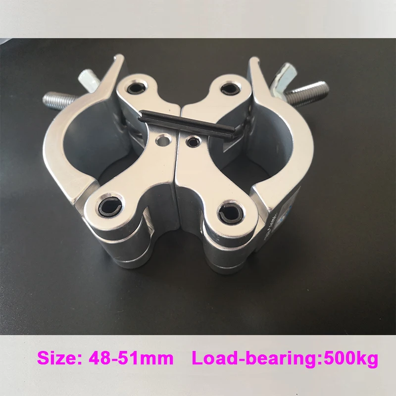 Heavy Duty Pro Truss Clamp Swivel W/ Fixed Pin For 2Inch Tube 500KG Bearing