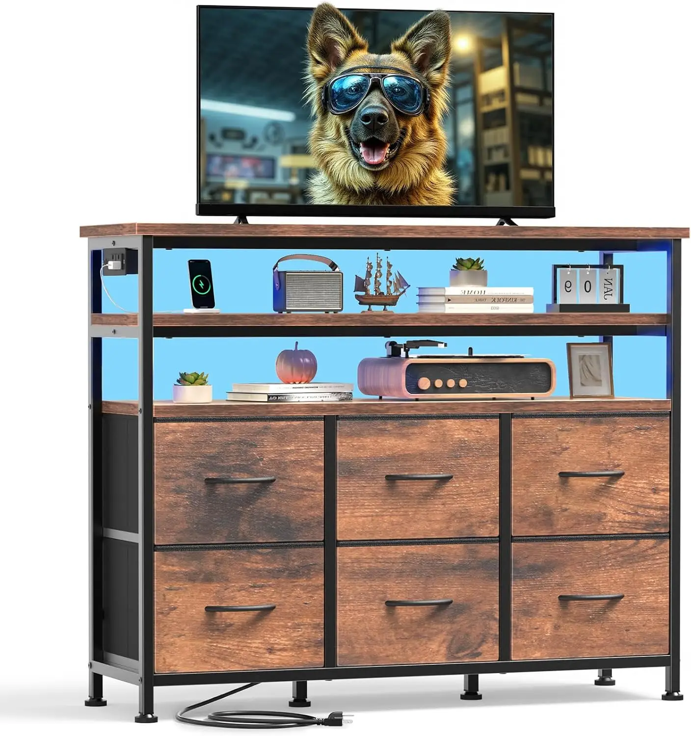 Wood Tv Stand For 4…