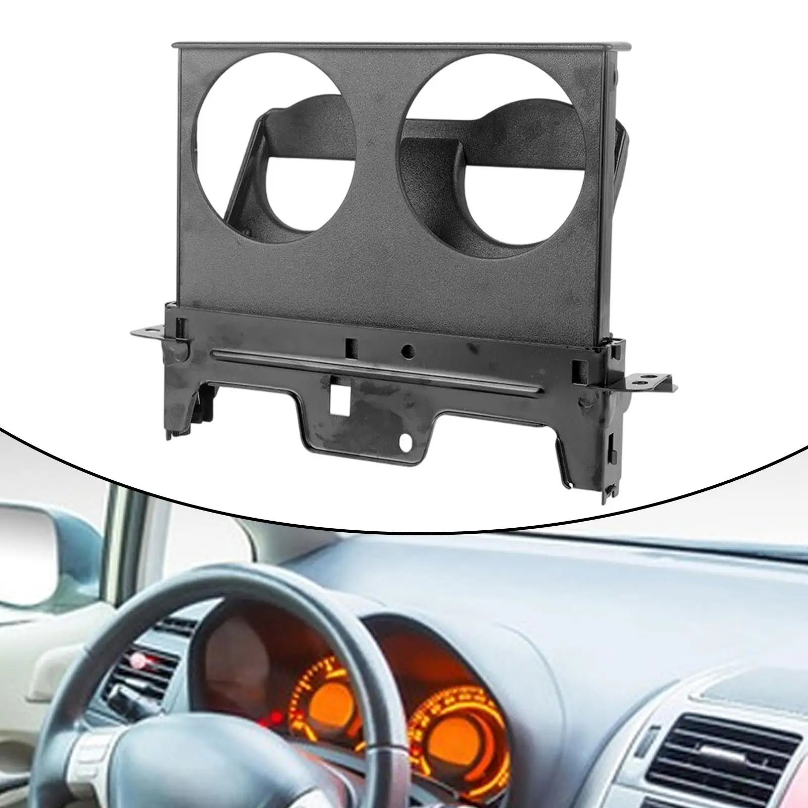 

Instrument Panel Center Cup Holder Practical Mounted Dual Pull Out Replaces for Toyota for 4runner Pickup 1989-1995 Auto