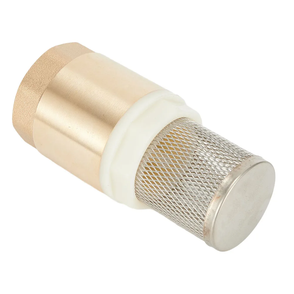 Brass Foot  Valve Internal  Thread 1inch  DN25 With  Check Valve Stainless Steel Basket Suction Basket For Water Plumbing Pump