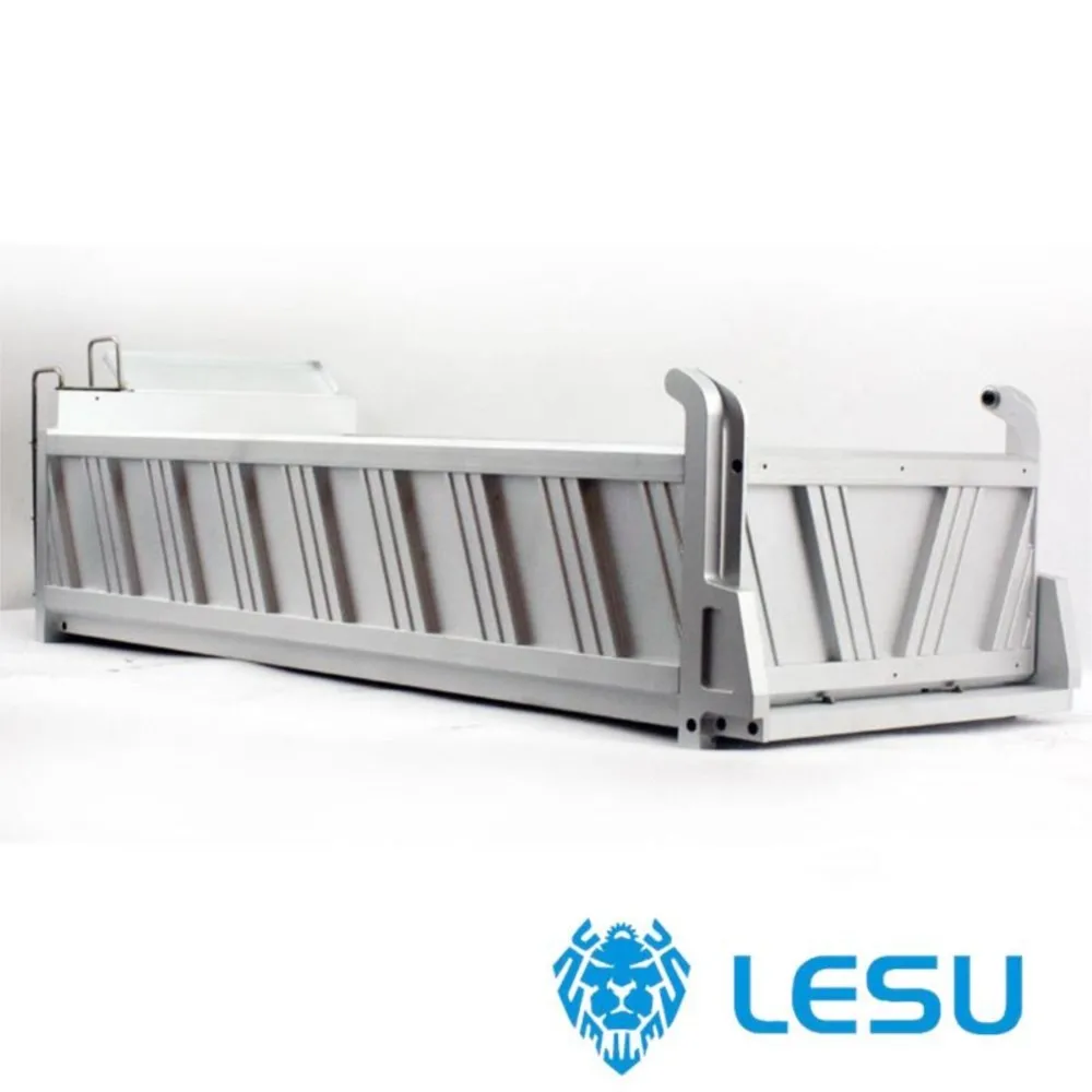 LESU ถังบรรทุกสินค้าโลหะขนาด 450 มม. รุ่น A สำหรับรถ RC 8*8 ดัมพ์ 1/14 รถบรรทุก Tamiyay ของเล่นกลางแจ้ง TH02026