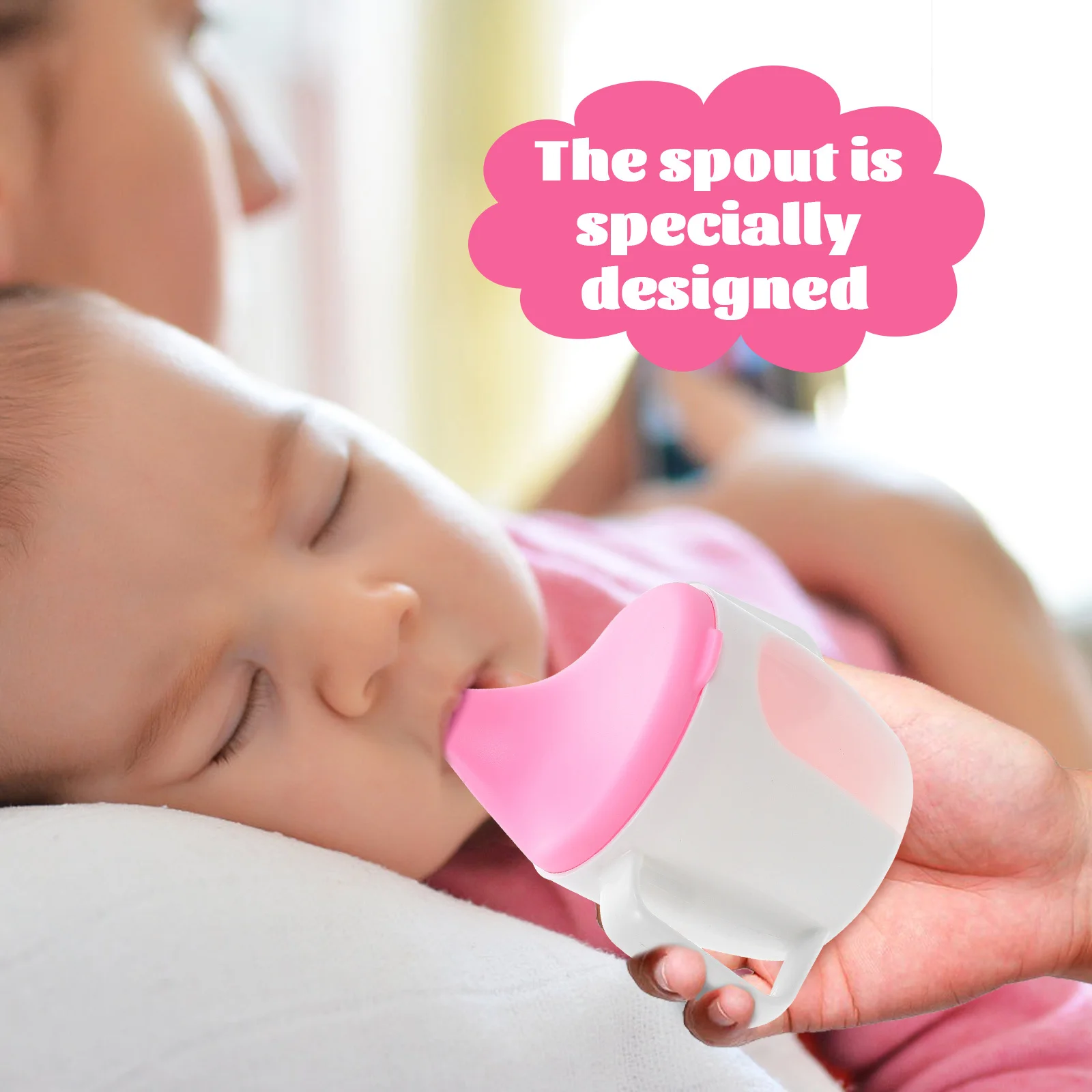 

Baby Water Cup with Scale Double Handle Leak-Proof Design for Toddler Sippy Training Drinking Cup Bpa-Free Safe Material