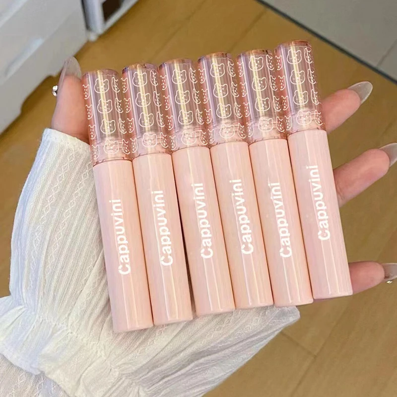 Cherry Red Waterproof Mirror Finish Water Lip Gloss Nude Brown Clear Tint Glass Lip Oil Liquid Makeup For Voluminous Look