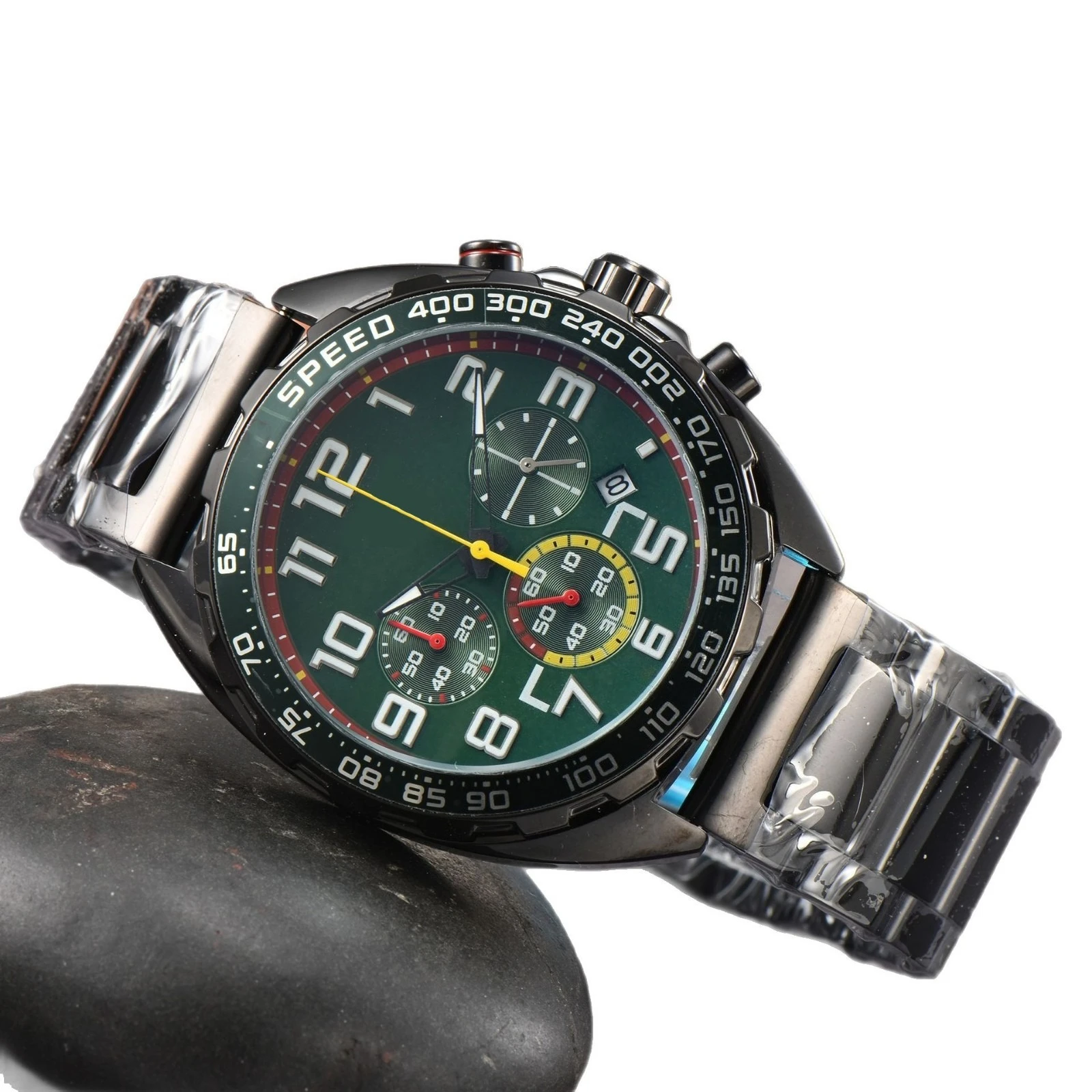 ​​Designer New Luxury Six Hands Steel Strap Mens Quartz Watch Business Casual Style Versatile High Quality Timepiece​