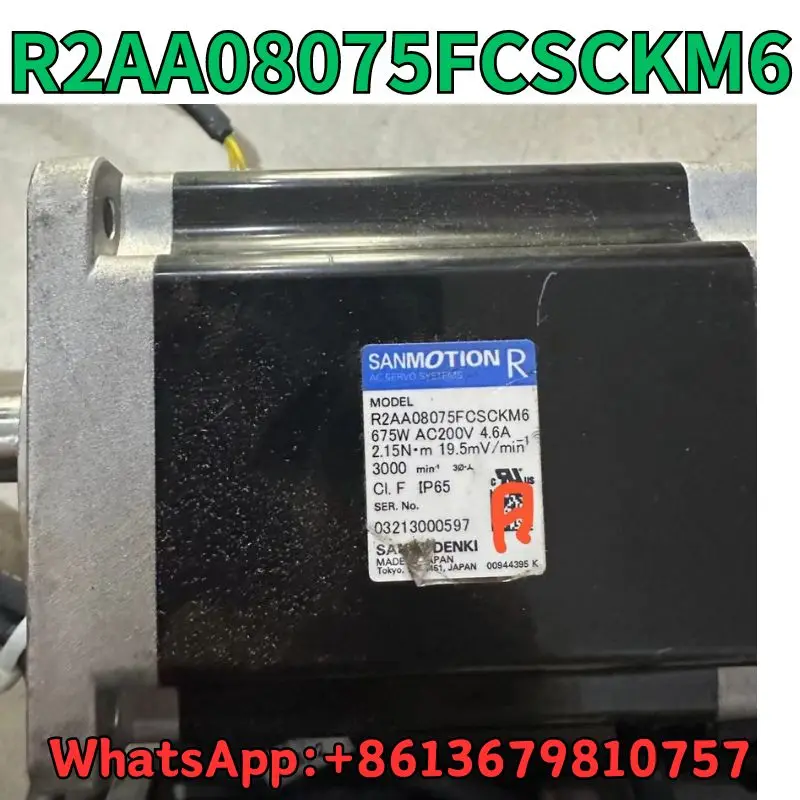 

Used R2AA08075FCSCKM6 motor test OK Fast Shipping