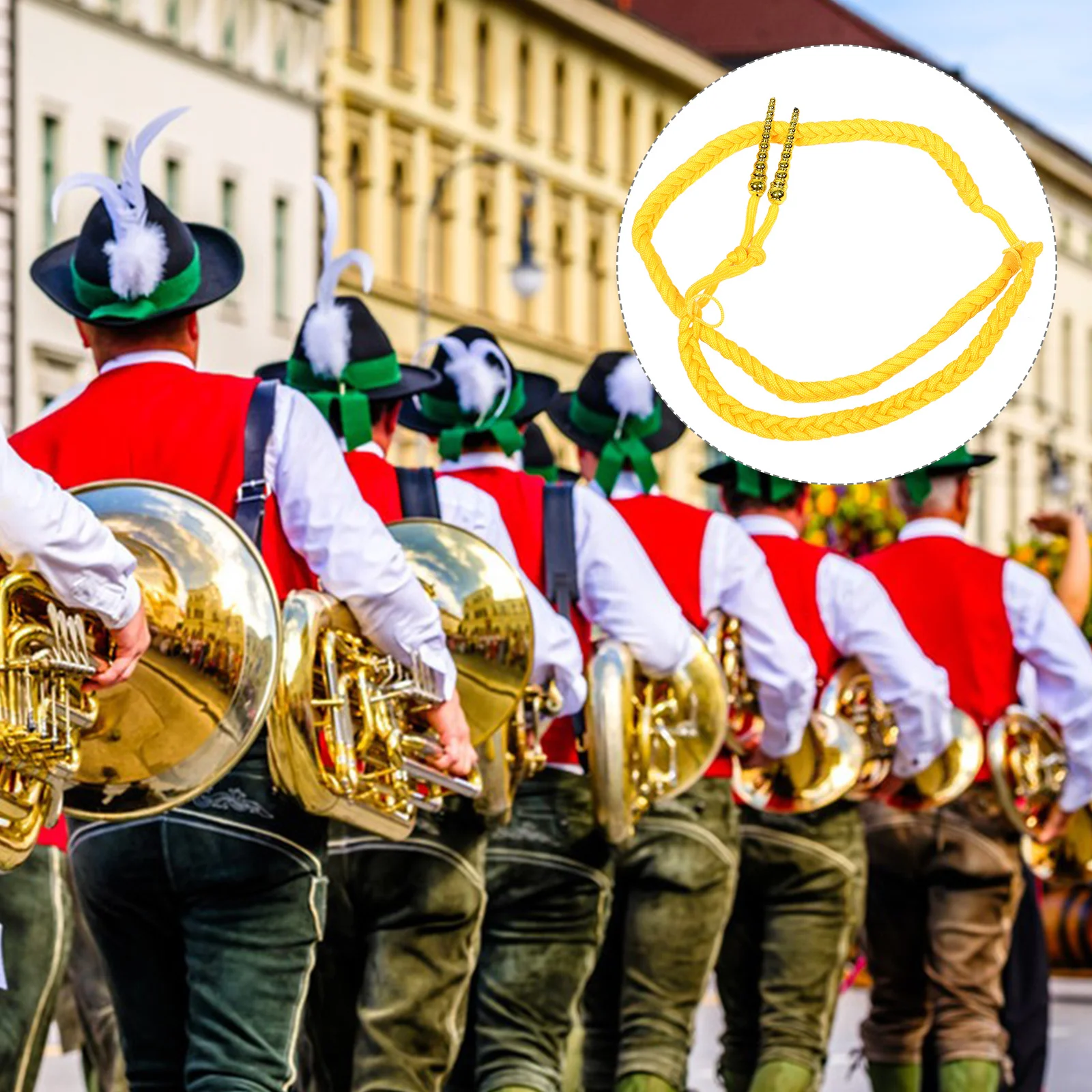 

Braided Shoulder Cords Decorative Uniform Accessories Ceremonial Epaulettes Stage Performance Badge Cords Comfortable Fit