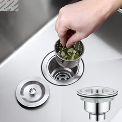 1Pc Stainless Steel Sink 110mm 140mm Drain Strainer Replacement