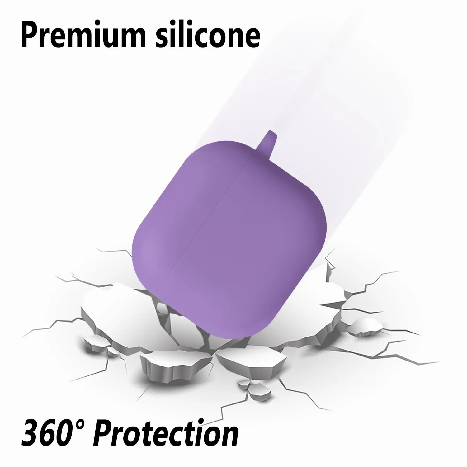 [2 IN 1] AirPods 4세대 케이스(2024)용 완전 보호 소프트 실리콘 커버/AirPods 4용 미끄럼 방지 실리콘 이어팁 케이스